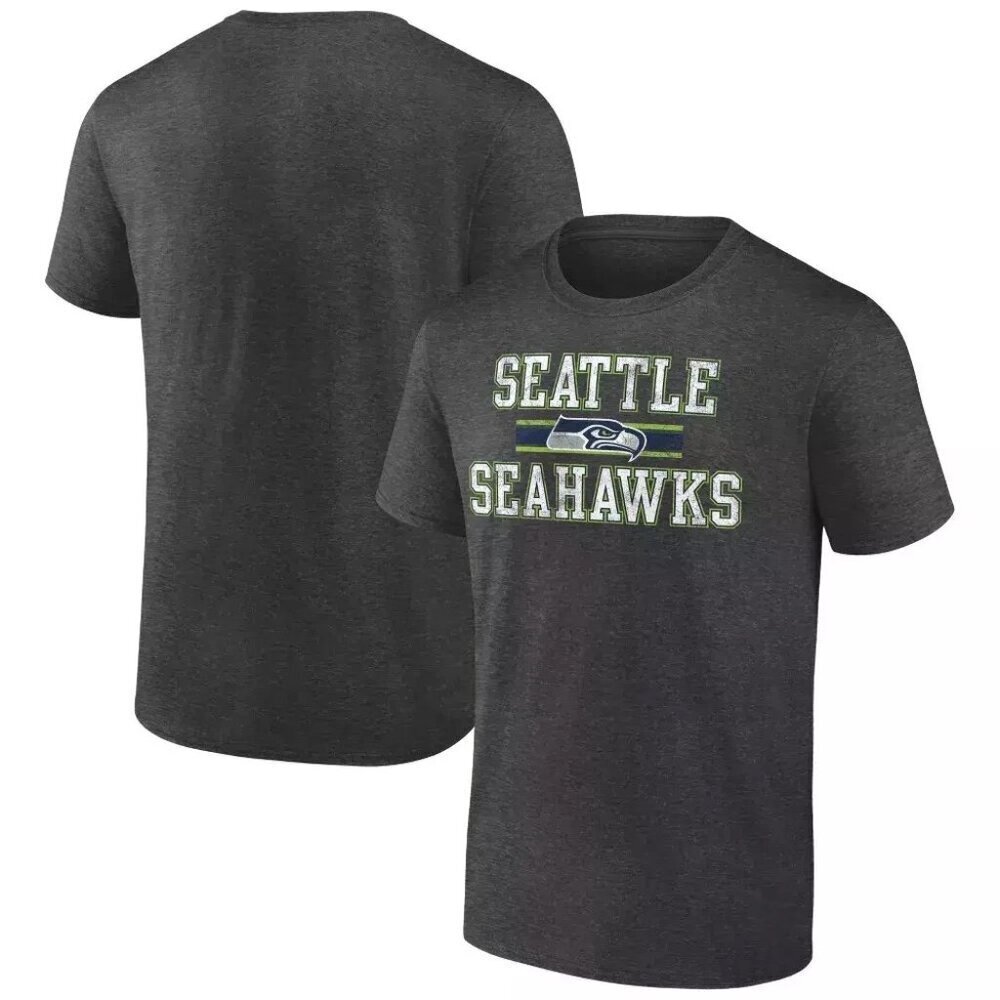 NFL Seattle Seahawks Men's Striping Gray Short Unisex T-Shirt . - Picture 1 of 4